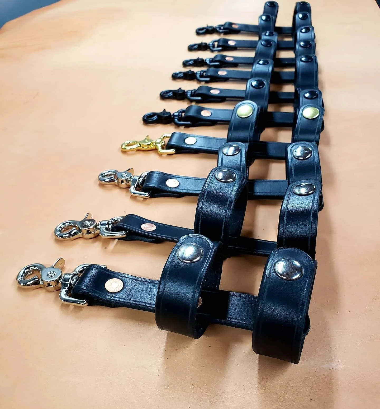 Inverted Flashlight Holder - Ridgeway Leatherworks Inverted Flashlight Holder