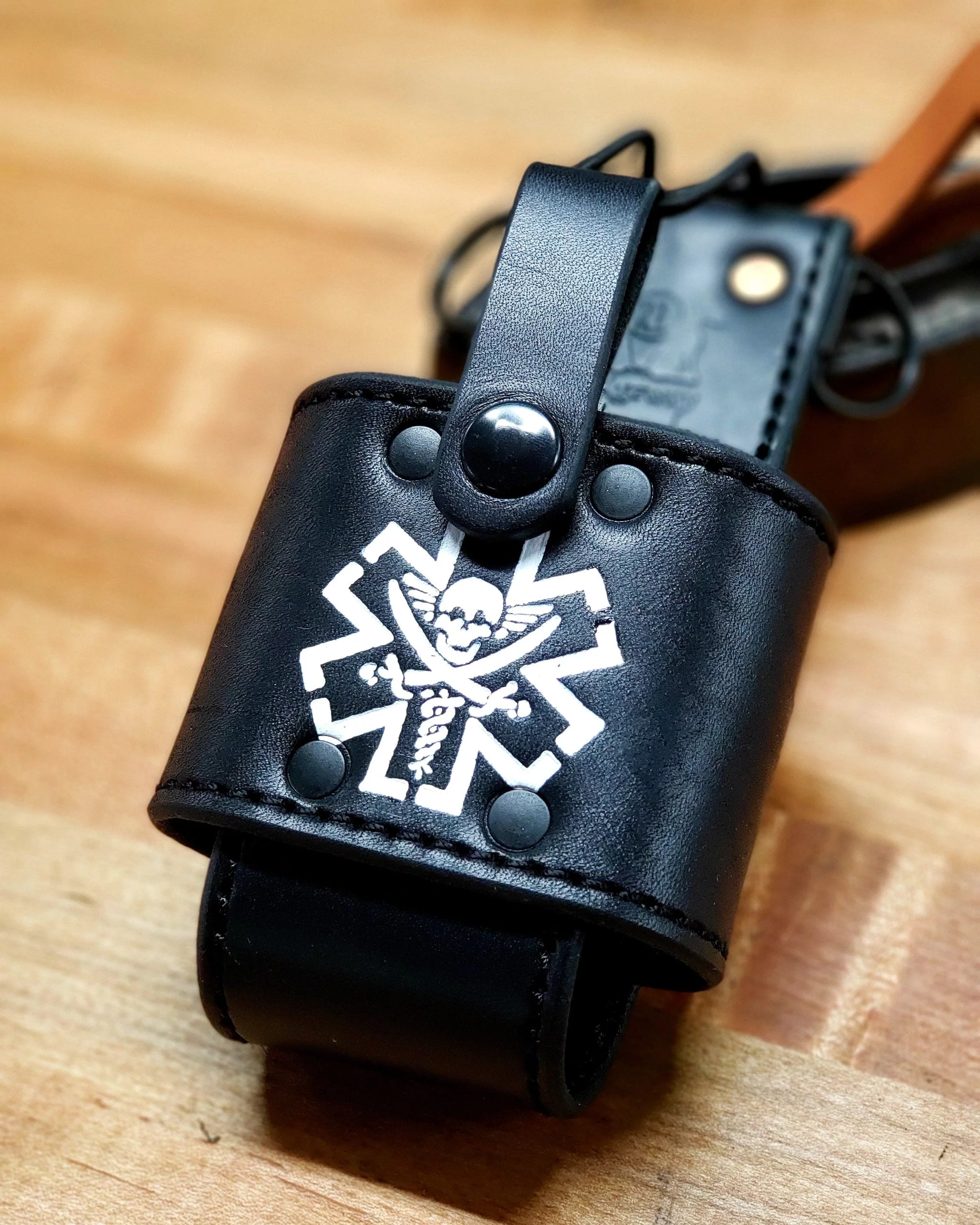 Stamped Radio Holster